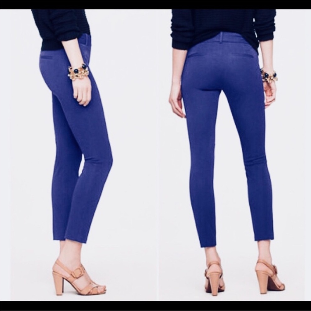 J. crew Minnie cobalt blue women’s pants stretch side zip size 6